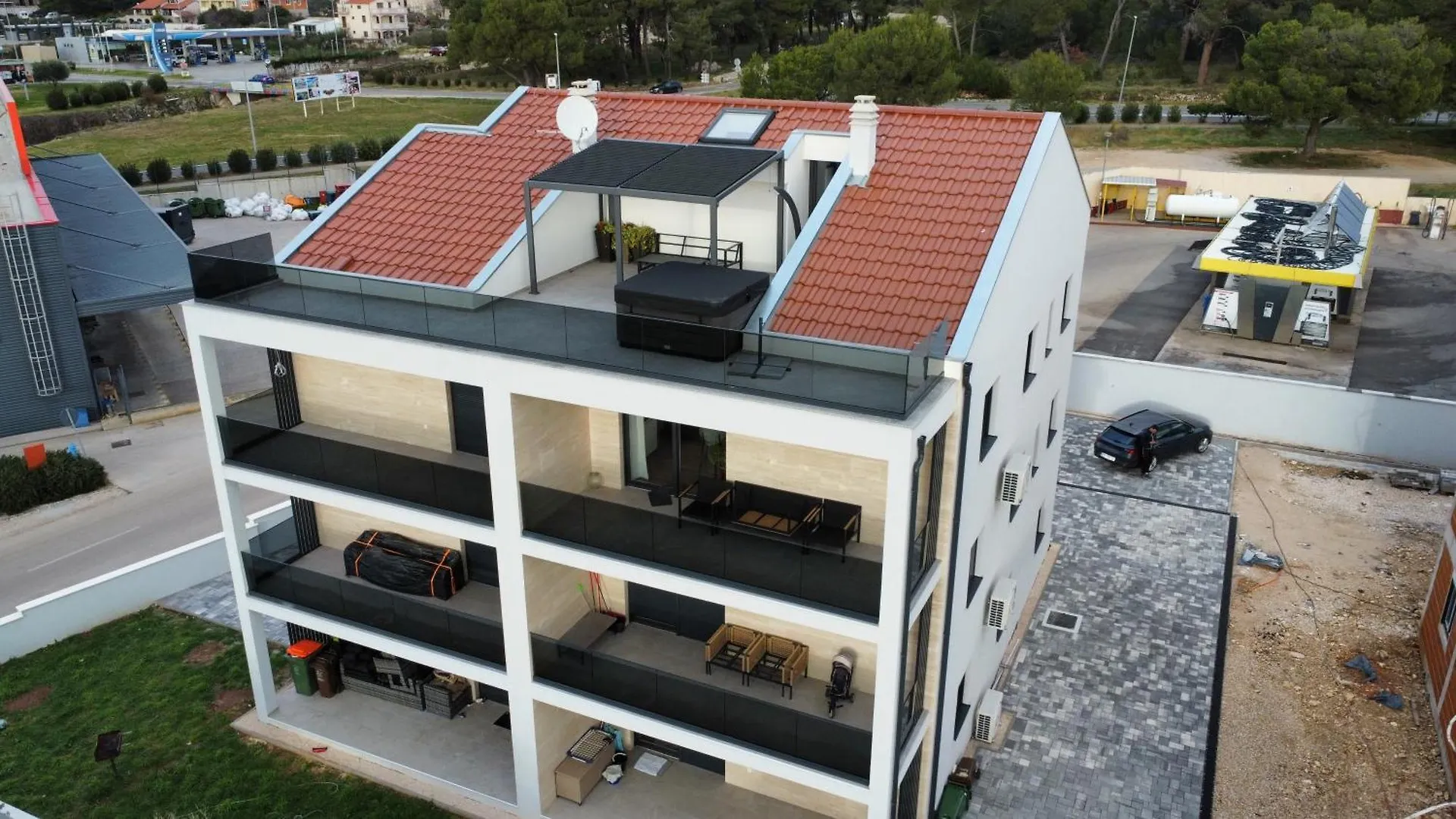 Апартаменты Biograd Sunset Penthouse With Spectactular View And Jacuzzi Биоград-на-Мору